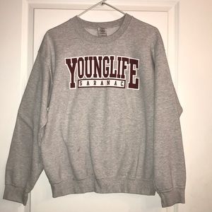 Grey Younglife Saranac sweatshirt
